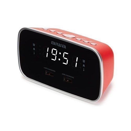 RADIO DESPERTADOR AIWA CRU-19 ROJO